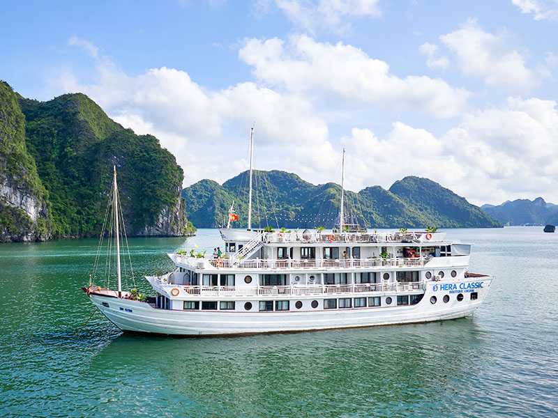 Hera Classic Boutique Cruise - Halong Bay Tour 3 Days 2 Nights