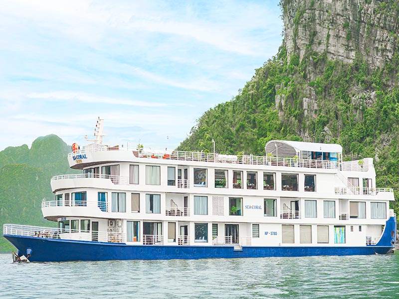 Sea Coral Cruise - Halong Bay Tour 2 Days 1 Night
