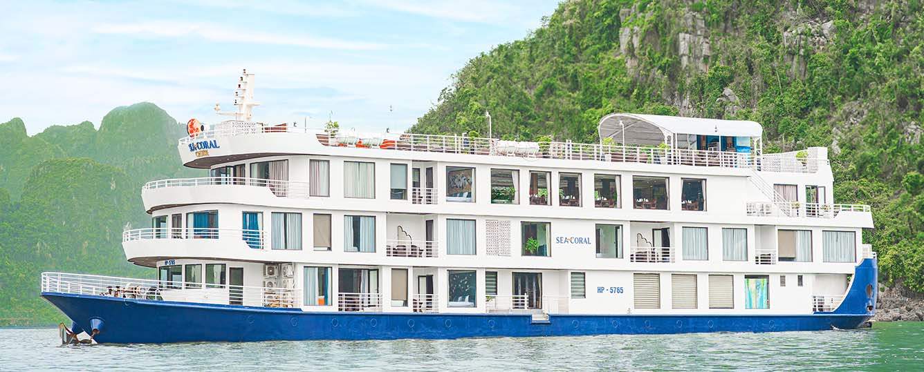 Sea Coral Cruise - Halong Bay Tour 2 Days 1 Night
